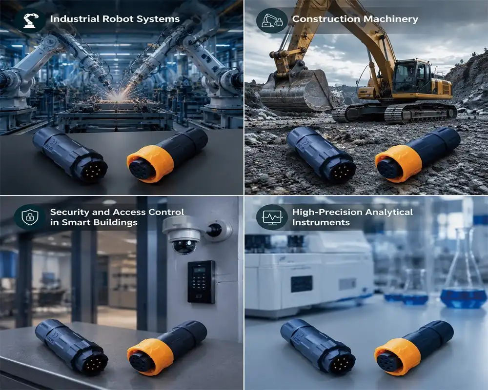 P16 push pull waterproof connector application