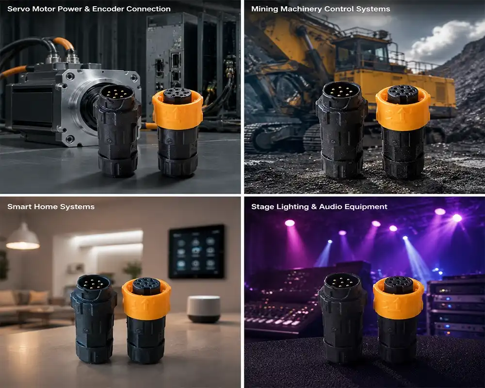 P16 push pull waterproof connector application