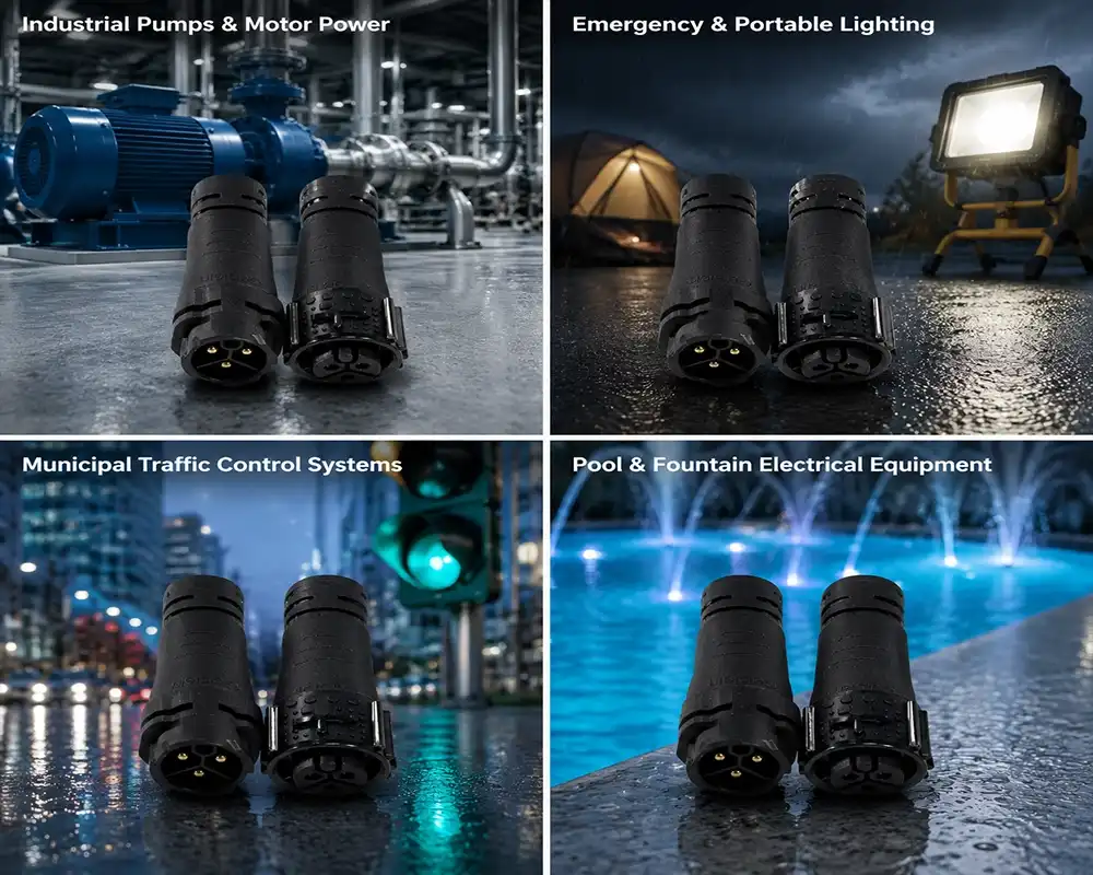 P20 circular waterproof plug application