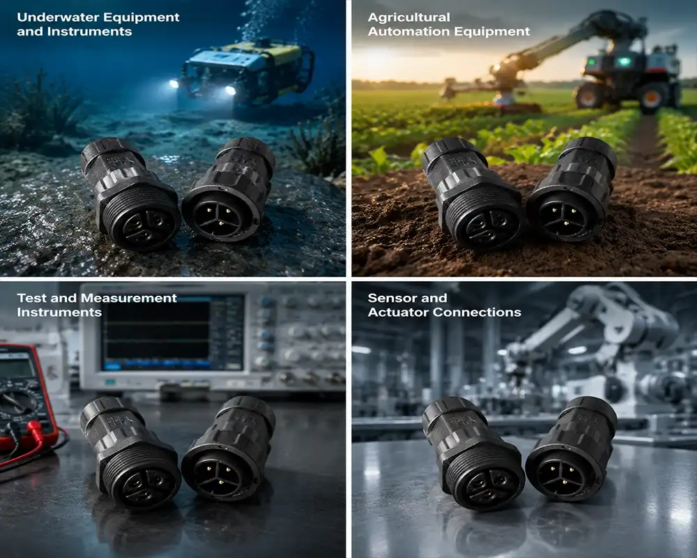 M25 industrial waterproof connector application