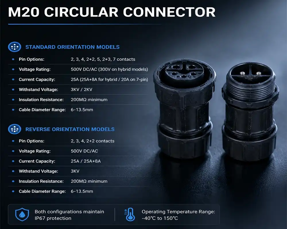M20 circular connector