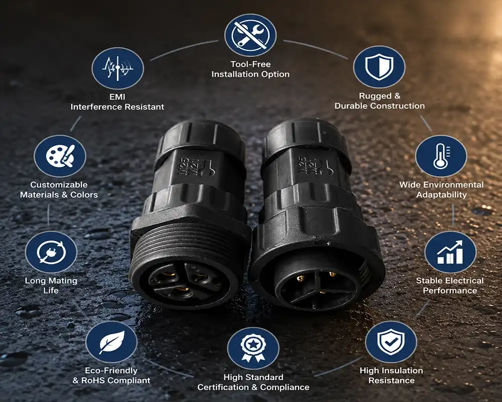 M25 overmolded waterproof connector advantage M25 overmolded waterproof connector advantage