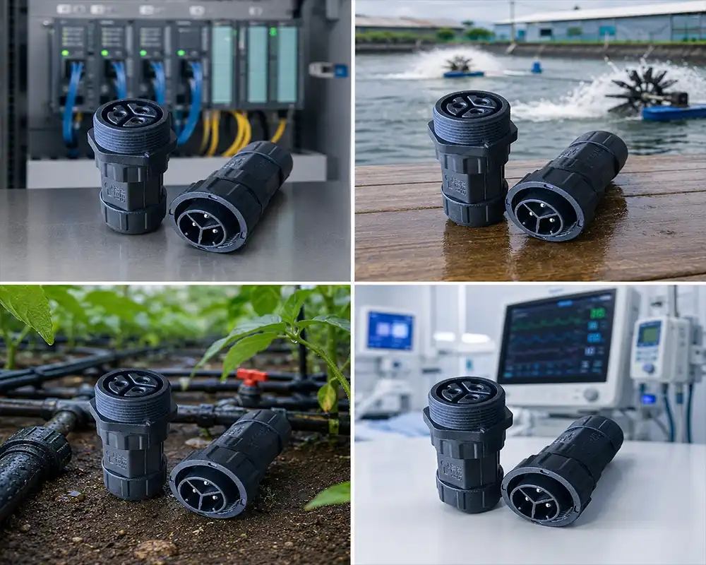 M25 industrial waterproof connector application M25 industrial waterproof connector application