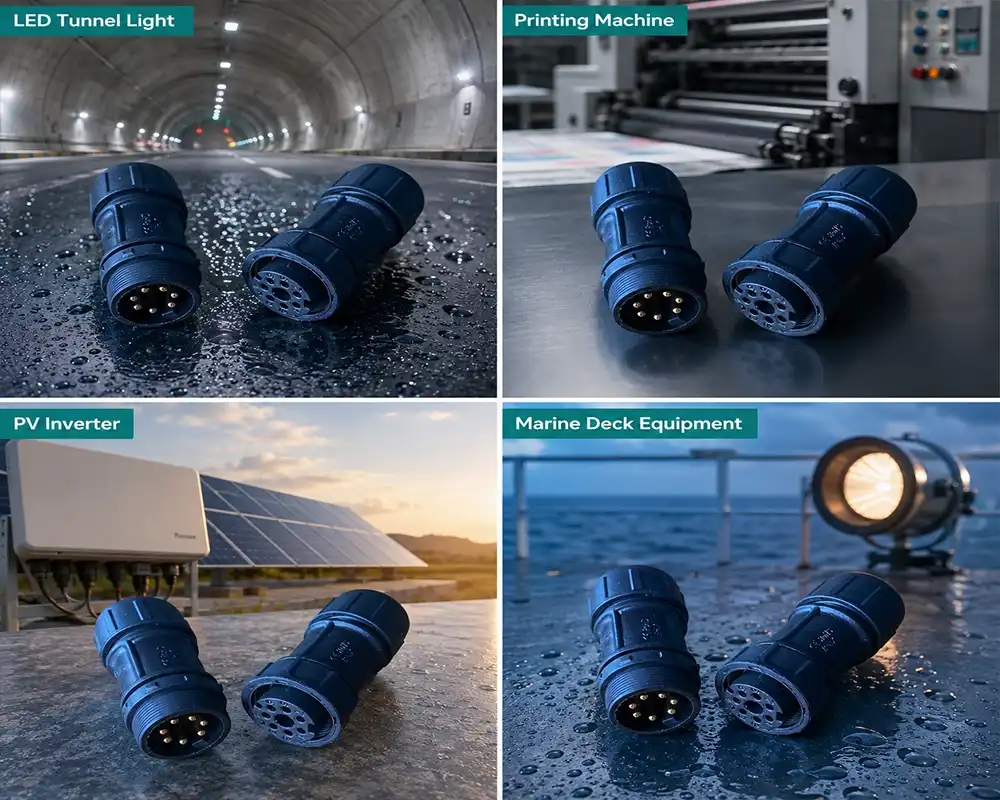 M20 circular connector application