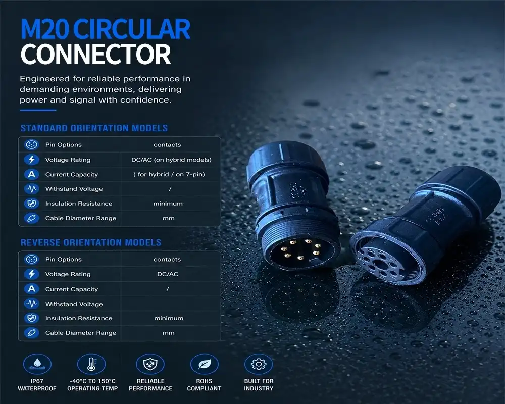M20 circular connector