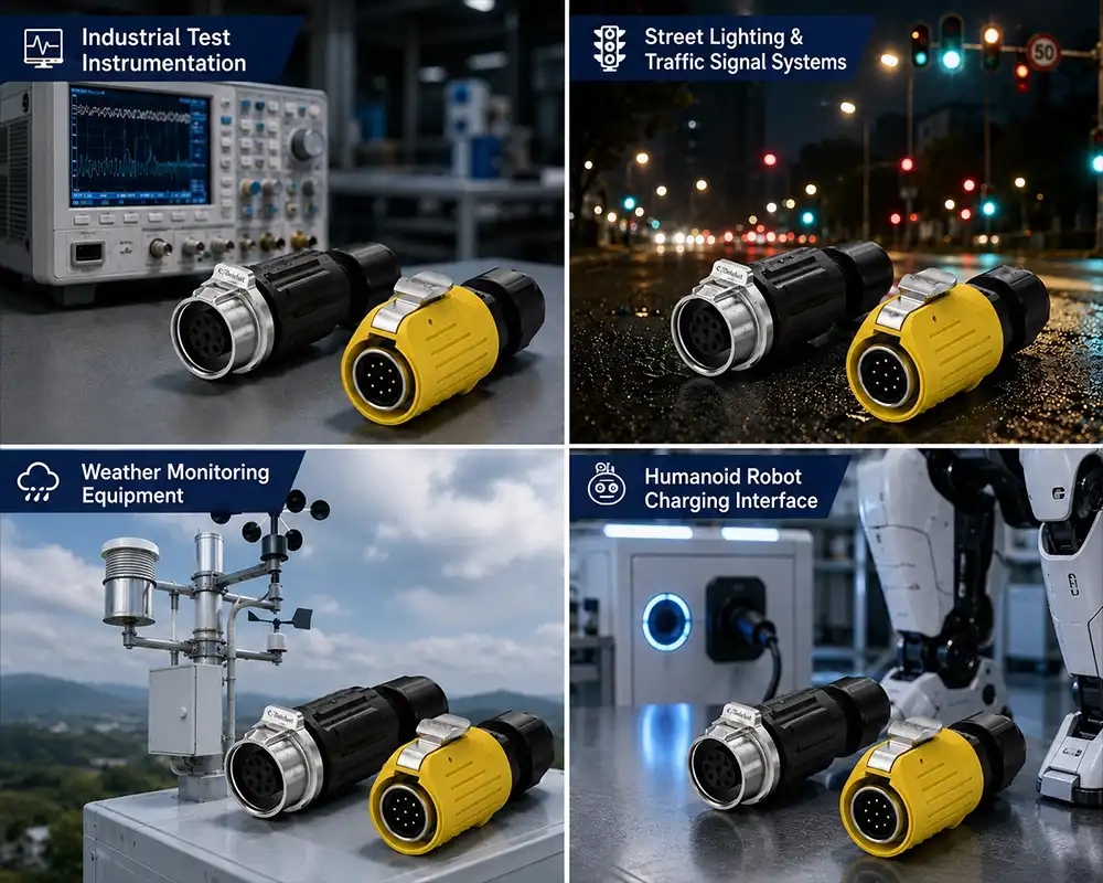LP16 inline cable connector application