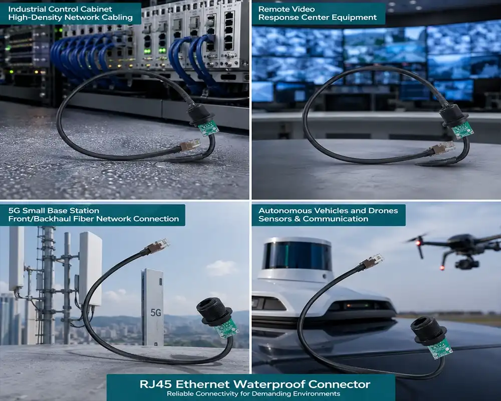 RJ45 ethernet waterproof connector application RJ45 ethernet waterproof connector application