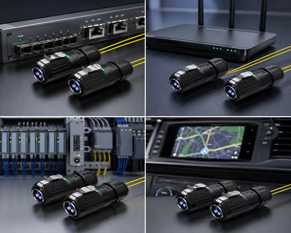 LP24 Fiber Optic Waterproof Connector application