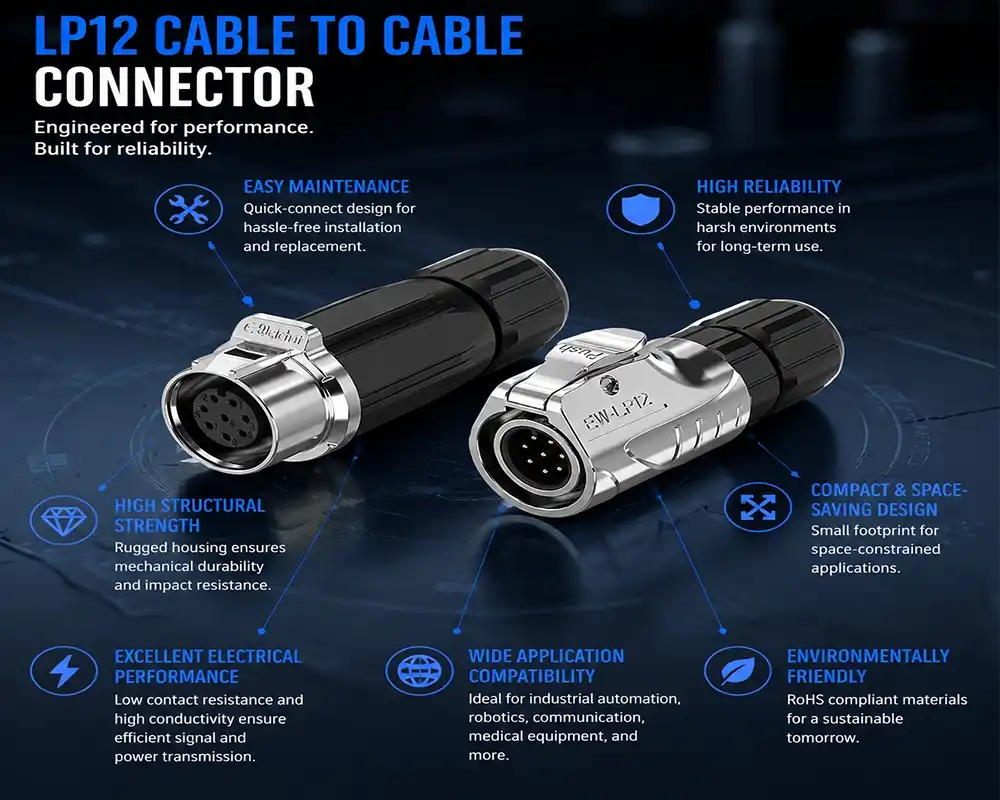 LP12 cable to cable connector advantage LP12 cable to cable connector advantage
