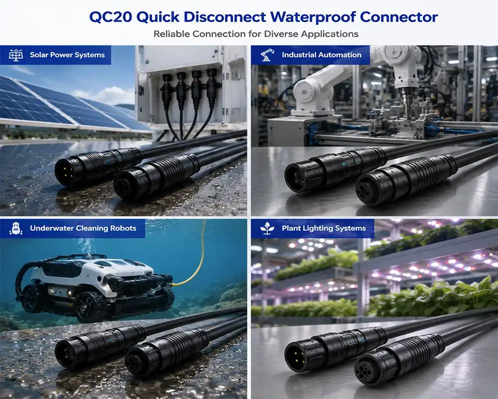 QC20 quick disconnect connector application