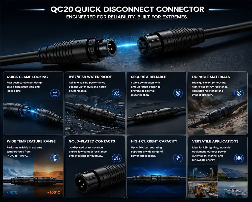 QC20 quick disconnect connector advantage QC20 quick disconnect connector advantage
