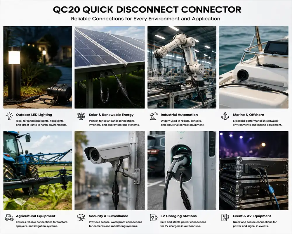 QC20 quick disconnect connector application QC20 quick disconnect connector application