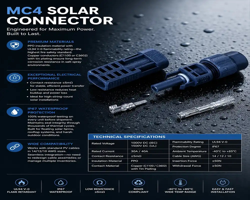 MC4 Solar Connector