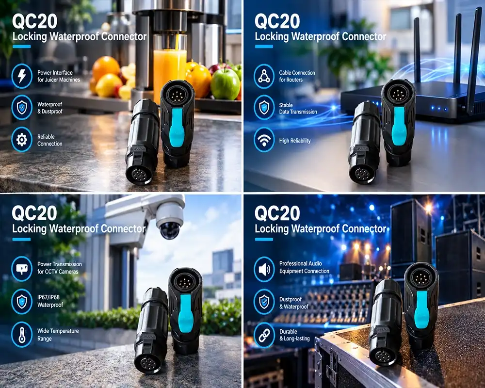 LP12 cable to cable connector application