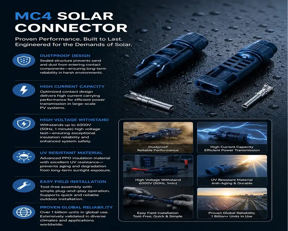 MC4 Solar Connector advantage