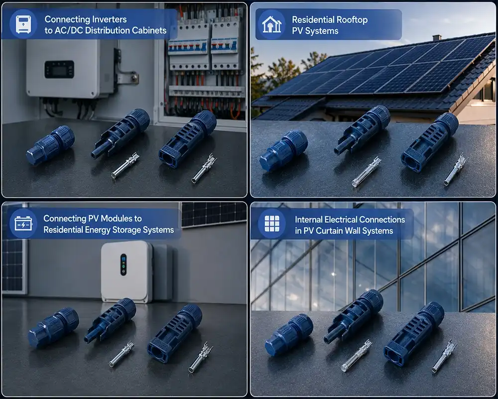 MC4 Solar Connector application MC4 Solar Connector application