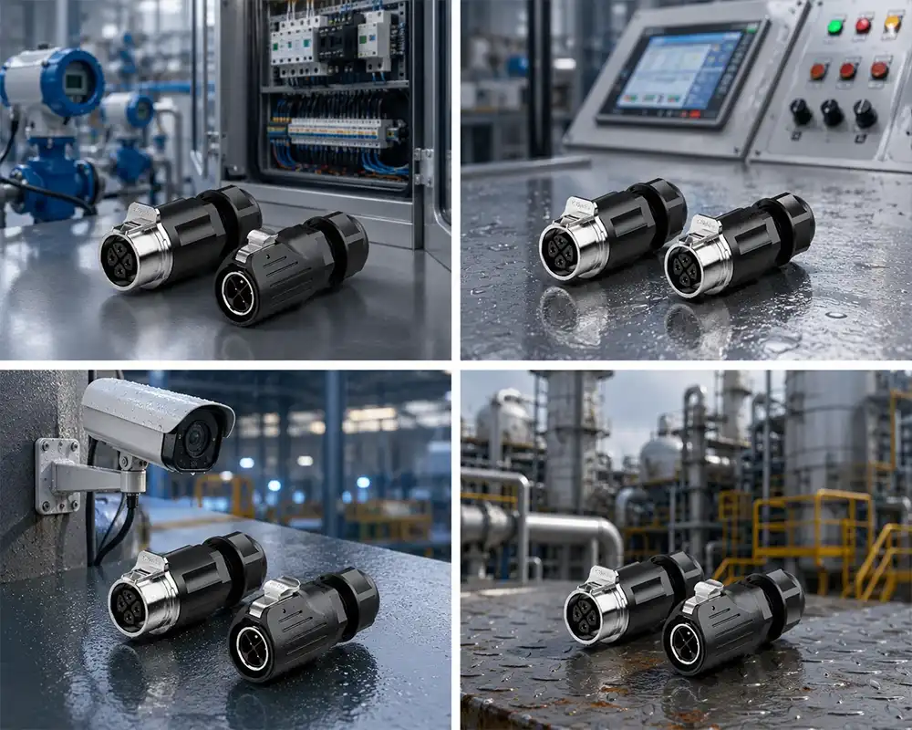 LP20 Solder Type Wire-to-Wire Waterproof Connector application LP20 Solder Type Wire-to-Wire Waterproof Connector application