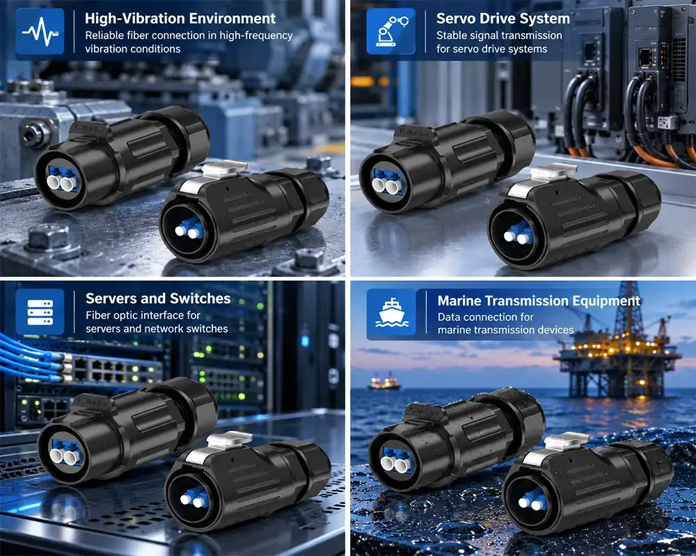 LP24 Fiber Optic Waterproof Connector application LP24 Fiber Optic Waterproof Connector application
