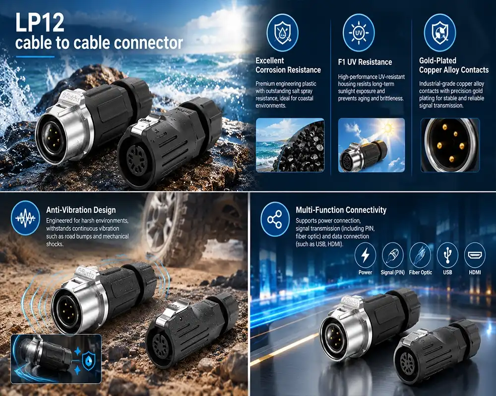 LP12 cable to cable connector advantage LP12 cable to cable connector advantage