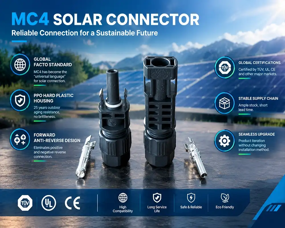 MC4 solar connector advantage