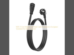 M25 3 Core Waterproof Male Cable Connectors European Standard For Micro Inverter