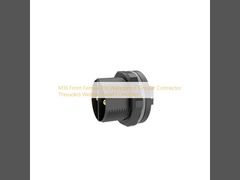 M16 Front Female Pin Waterproof Circular Connector Threaded Welded Panel Controller