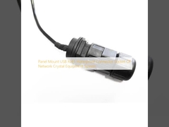 Panel Mount USB RJ45 Waterproof Connector Socket Of Network Crystal Equipment System