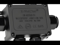 Waterproof Cable Junction Box, 1 Port Input to 4 Outputs, IP68 Rated