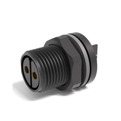 Buy PA6 IP67 Industrial Circular Connectors 100VAC Treaded Type M12 Waterproof Connector online manufacture