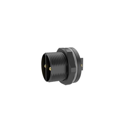 Buy M16 Front Female Pin Waterproof Circular Connector Threaded Welded Panel Controller online manufacture