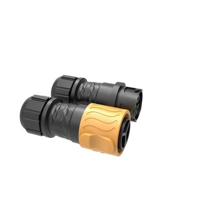 Buy P25 Three Core Waterproof Circular Connector Self Locking Assembly Micro Inverter Box online manufacture