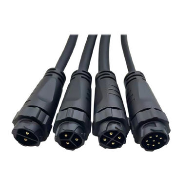 Buy Self Locking Nylon Male Female Cable Connectors Waterproof For Floodlight Line Light online manufacture