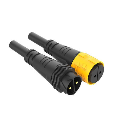 Buy Self Locking Waterproof Male Female Power Connector Injection Molded LED Plant Light online manufacture