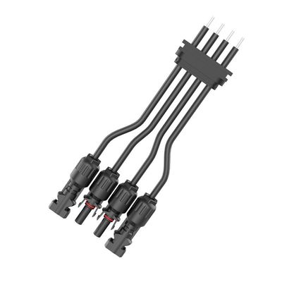 Buy PA66 Nylon Waterproof Power Connector 300V For Solar Photovoltaic High Voltage Fusing online manufacture