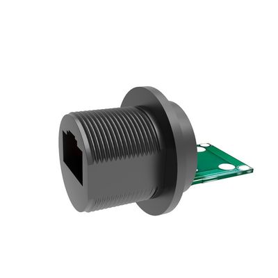 Buy RJ45 M20 Panel Waterproof Signal Connector Crystal Head Industrial Network Adapter online manufacture
