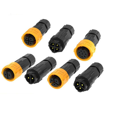 Buy Self Locking Waterproof Signal Connector Panel Mount Assembled Outdoor Lighting Plug online manufacture