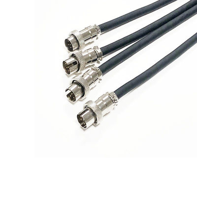 Buy GX16 Welded Male Waterproof Data Connector With Wire 6 Core Metal Aviation Plug online manufacture