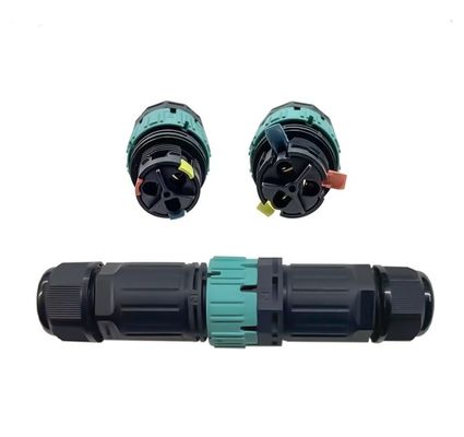 Buy M23 Fast Card Waterproof Data Connector IP68 Three Core Connector Outdoor online manufacture