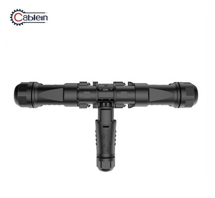 Buy IP68 40A High Current Waterproof Data Connector Panel Mount Quick Plug Tee Adapter online manufacture