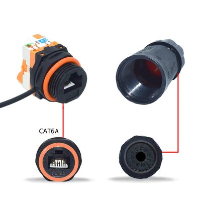 Buy Compact RJ45 Waterproof Network Connector IP68 For Space Saving Solutions online manufacture