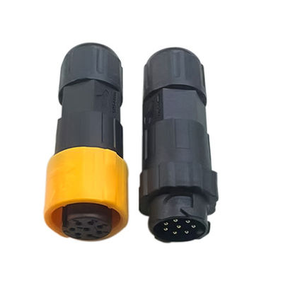 Buy Sealed Circular Power Cable Connector Waterproof Self Locking Butt Type Connection online manufacture