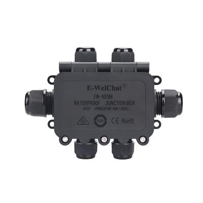 Buy Waterproof IP68 Modular Junction Box with 1in5out Cable Distribution and 40A Rated Current for Harsh Environments online manufacture