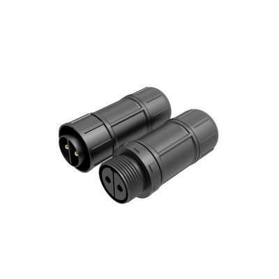 500V Waterproof Circular Cable Connectors IP67 M16 Threaded Butt Type
