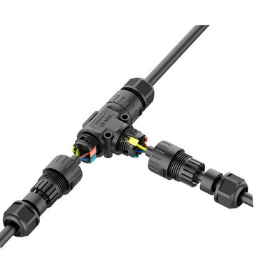 M20 Outdoor Landscape Lighting Connector IP68 Waterproof 24A High Power PA66 Nylon Adapter