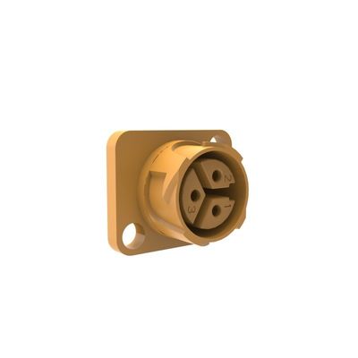 P25 Three-Core IP67 Waterproof Circular Connector with Self-Locking Plate for Micro Inverter 25A Current Rating