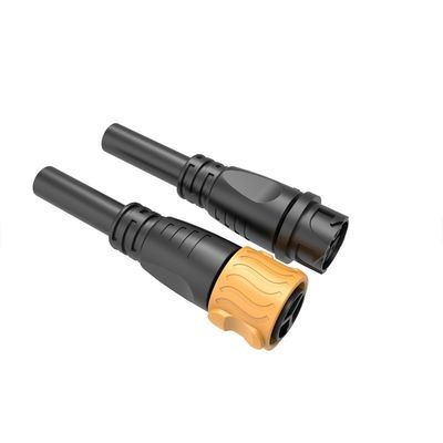 P25 Three-Core IP68 Waterproof Male Female Connector with 25A Rated Current and PA66 Nylon Material for Micro Inverter Motor Box
