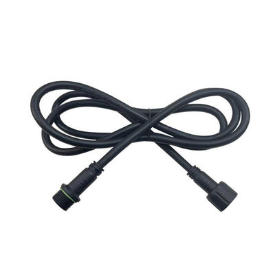 M18 Waterproof Male Female Connector with IP68 Waterproof Rating, 15A Current Capacity, and PA66 Nylon Material for Outdoor Lighting