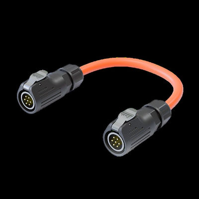 LP20 Welded 7 Core Power Connector Waterproof With Flange Female Socket