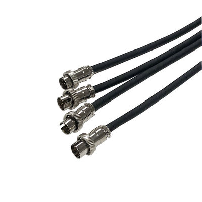 GX16 Welded Male Head Waterproof Power Connector With Wire 6 Core Metal Aviation