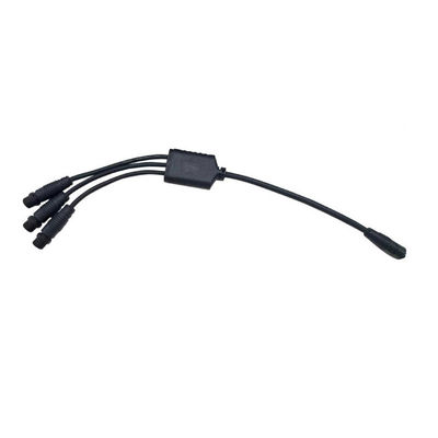 IP68 PA66 Nylon Y-Type M12 Waterproof Cable Connector for 220V Street Lamp Applications
